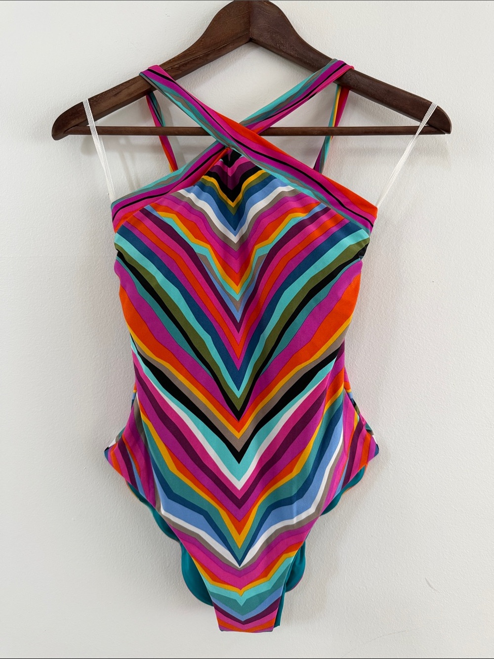 Kid's Multicolor Striped One-Piece Swimsuit - Crossback